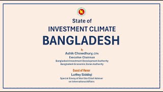 State of Investment ClimateBangladesh [upl. by Esylle]