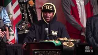 Mayweather vs Canelo postfight press conference highlights [upl. by Ekud]