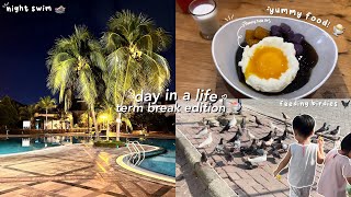 day in a life term break edition 🍧 night swim lots of food feeding birdies amp more [upl. by Shannan]