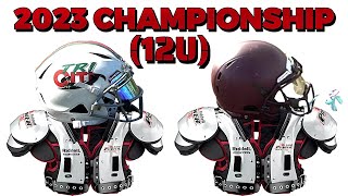 12U🏈TRICITI VS BACKRIVER BULLS 2023 CHAMPIONSHIP youthfootball beats instrumental rap 757 [upl. by Monteria]