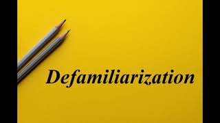 What is Defamiliarization English Literary Theory Literary Bytes [upl. by Yule]