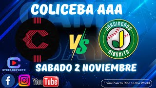 ILLESCANOS DE COAMO VS JARDINEROS DE AIBONITO BEISBOL COLICEBA AAA 📅2NOVIEMBRE24 [upl. by Datha]