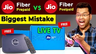 Jio Fiber Prepaid vs Postpaid  Jio Fiber  Jio Fiber Postpaid  Jio Fiber Installation Charge 2022 [upl. by Nnaharas]