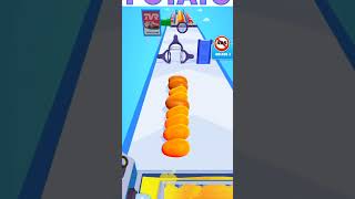 POTATO CUTTING ✅mobilegame ytshorts [upl. by Anibor]