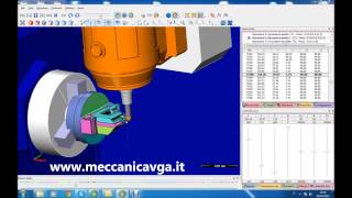 5 Axis CNC  CADCAM machining simulation [upl. by Inhoj]