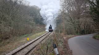 Caledonian Railway 828 at High Rocks January 2024 [upl. by Weywadt]