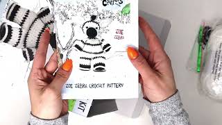 Knitty Critters  Introducing Zoe Zebra Crochet Kit [upl. by Kinsler409]