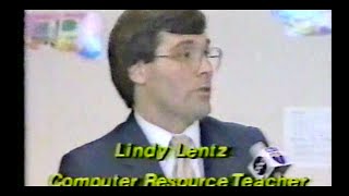 Lindy doing an interview about the first computer lab 1987 or 1988 [upl. by Ynney]