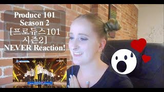 Produce 101 Season 2 프로듀스101 시즌2 NEVER Reaction [upl. by Anoblav]