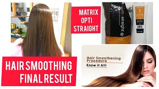 Hair Smoothing Tutorial video Matrix opticare straight Smoothing Full details NO PAID PROMOTION [upl. by Khai938]