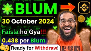 Blum Final Date 30 October 2024  Blum Listing Date and Price Prediction  Blum New Update  Rana sb [upl. by Ahsiekahs]