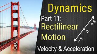 Part 11  Rectilinear Motion  Displacement Velocity and Acceleration [upl. by Anuala]