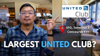 San Francisco United Club Lounge Review SFO Terminal 3 Concourse F [upl. by Gnen126]