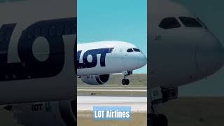 LOT Airlines Flight aviation landing [upl. by Durer865]