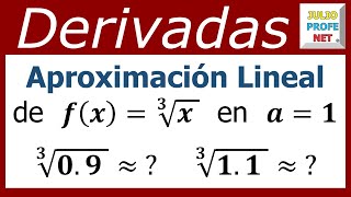 APROXIMACIÓN LINEAL DE UNA FUNCIÓN  Ejercicio 1 [upl. by Bunting32]