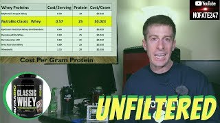 NutraBio Classic Whey UNFILTERED  Sunday Supplement Review [upl. by Ennayoj]