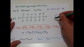 Nomenklatur und Darstellung der nAlkane [upl. by Yanel]