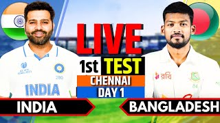 India vs Bangladesh 1st Test Day 1  India vs Bangladesh Live Match  IND vs BAN Live  Session 2 [upl. by Vijar]