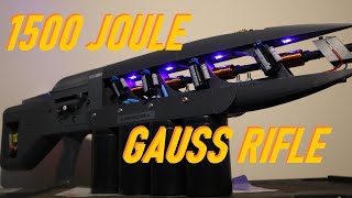 My 15KJ HomeBuilt Gauss Rifle [upl. by Hannavas]