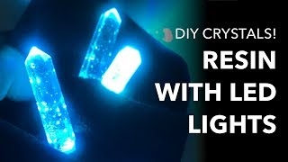 Using Resin with LEDs Wearable Tech Illuminated Crystal Tutorial [upl. by Corrine]