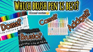 Which is best brush pen for calligraphyHonest review trending handwriting calligraphy art [upl. by Risser]