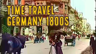 INSANE Berlin 1800s Colorized Film Frederick Street Germany [upl. by Keeton]