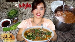 Cháo Bánh Canh Đầu Cá do MẠ nấu món ngon khi về thăm nhà [upl. by Eiryt162]