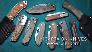 Micarta Handles on Production Knives amp Aftermarket Scales  Rugged Beautiful amp Functional [upl. by Knowland]