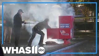 Ballot drop boxes burned in Pacific Northwest Hundreds of ballots destroyed [upl. by Viens]