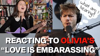 Vocal Coach Reacts to Olivia Rodrigos quotLove is Embarrassing quot at Tiny Desk Concert 2023 [upl. by Airahs185]