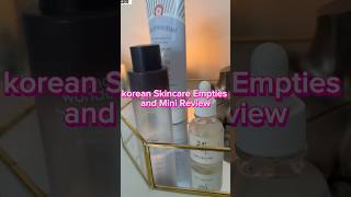 Skincare Empties and Mini Review manishamishra koreanskincare shortsfeed shortvideo shorts [upl. by Cesaria]