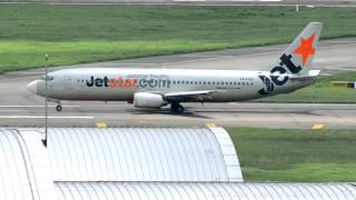 Jetstar Pacific Airlines Boeing 737 takeoff runway 25L  Tan Son Nhat Intl airport [upl. by Raye611]