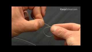 How to tie a UK Grinner knot or Uni knot [upl. by Ettolrahc866]