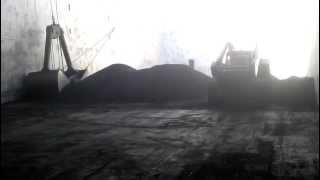 Unloading Magnetite Ore from the cargo vessel Arklow Brook in Grimsby Dock [upl. by Lessig]