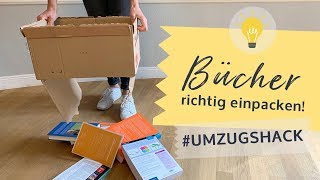 Umzugskartons Einfach Bücher transportieren  Umzugshacks  muvora 2019 [upl. by Ynnoj]