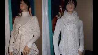 How To Crochet A Hairpin Lace Shawl Or Scarf [upl. by Navy]