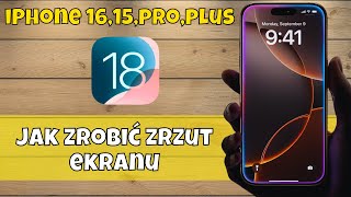 Jak zrobić zrzut ekranu na iPhone 1615proplus ios 18 [upl. by Eybbob]