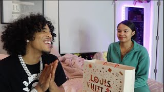 I BOUGHT JAY CINCO A 3000 LOUIS VUITTON BAG FOR HIS BIRTHDAY ❤️🛍 Vlogmas day 7🎄 [upl. by Acinorev]