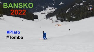 Bansko 2022  Plato and Tomba Slopes [upl. by Shanie]