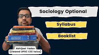 Syllabus amp Booklist for Covering Sociology Optional  Sociology Optional Books [upl. by Rodmann]