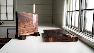 4K Woodworking Creating a Knife Block amp End Grain Cutting Board [upl. by Noreik]