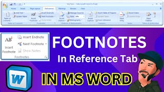 How to Use FOOTNOTES IN REFERENCE TAB IN MS WORD  What is the shortcut for footnote reference [upl. by Ecidnarb940]