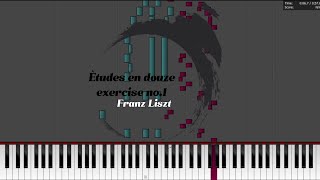 Franz Liszt  Ètudes en douze exercise no1 S136 [upl. by Novy]