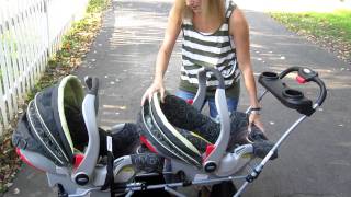 Twin Source How it works—The Snap amp Go Double Stroller [upl. by Enaht]