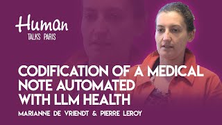 Codification of a medical note automated with LLM health par Marianne de Vriendt amp Pierre Leroy [upl. by Malvia]