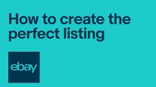 eBay Selling 101 4 components of a perfect listing [upl. by Serrell876]