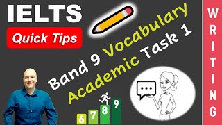 IELTS Writing Academic Task 1 Tip Improve to Band 9 Vocabulary with Feedback [upl. by Aicnelev325]