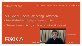 15 F5 AWAF Cookie Tampering Protection [upl. by Hannavas]