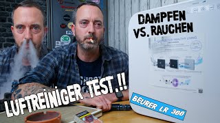 Erkennt mein Luftreiniger den Unterschied  Rauchen vs Dampfen  Im Test der Beurer Lr 300 [upl. by Atsed]