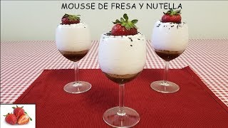 Mousse de fresa y chocolate [upl. by Encratis]